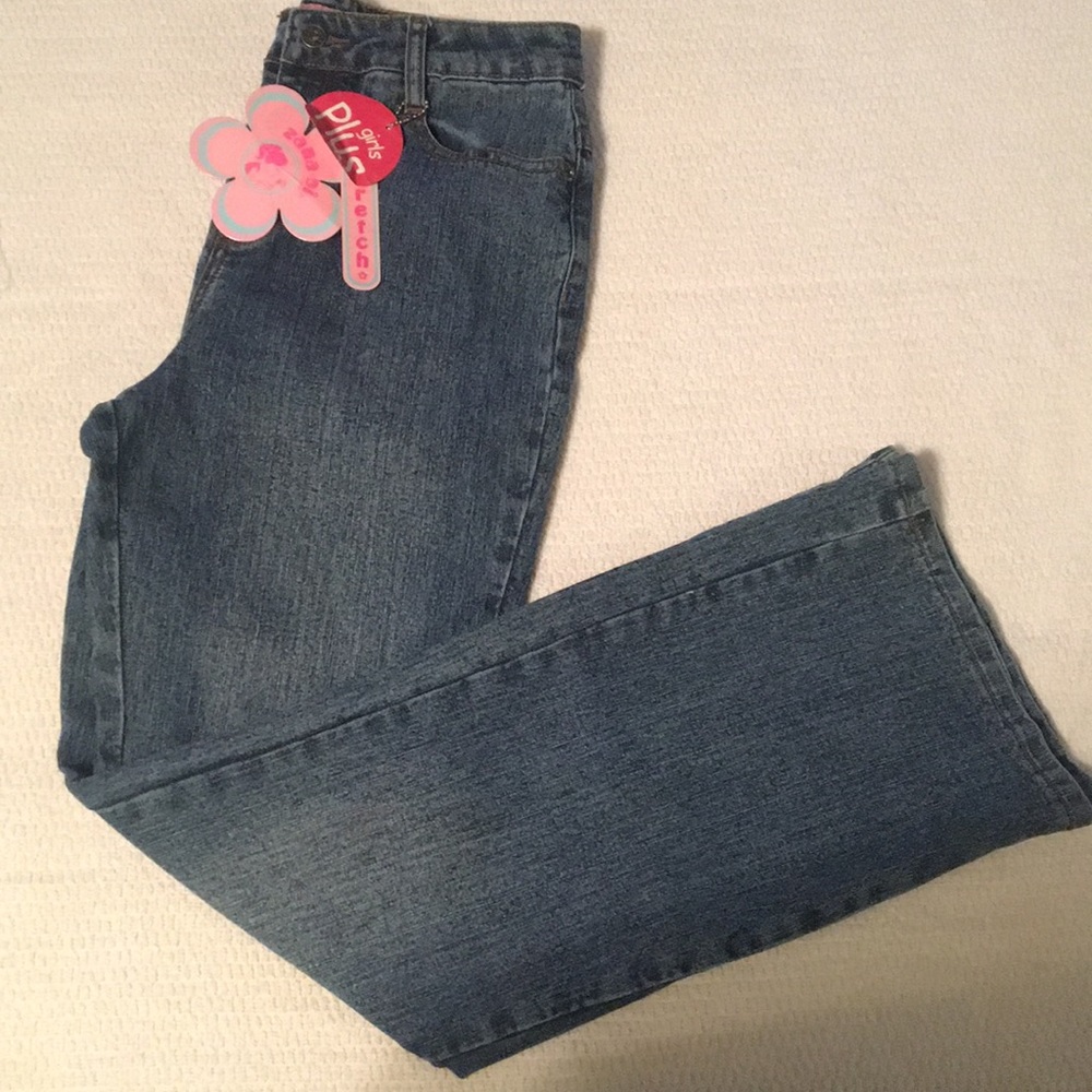 Child female blue jeans